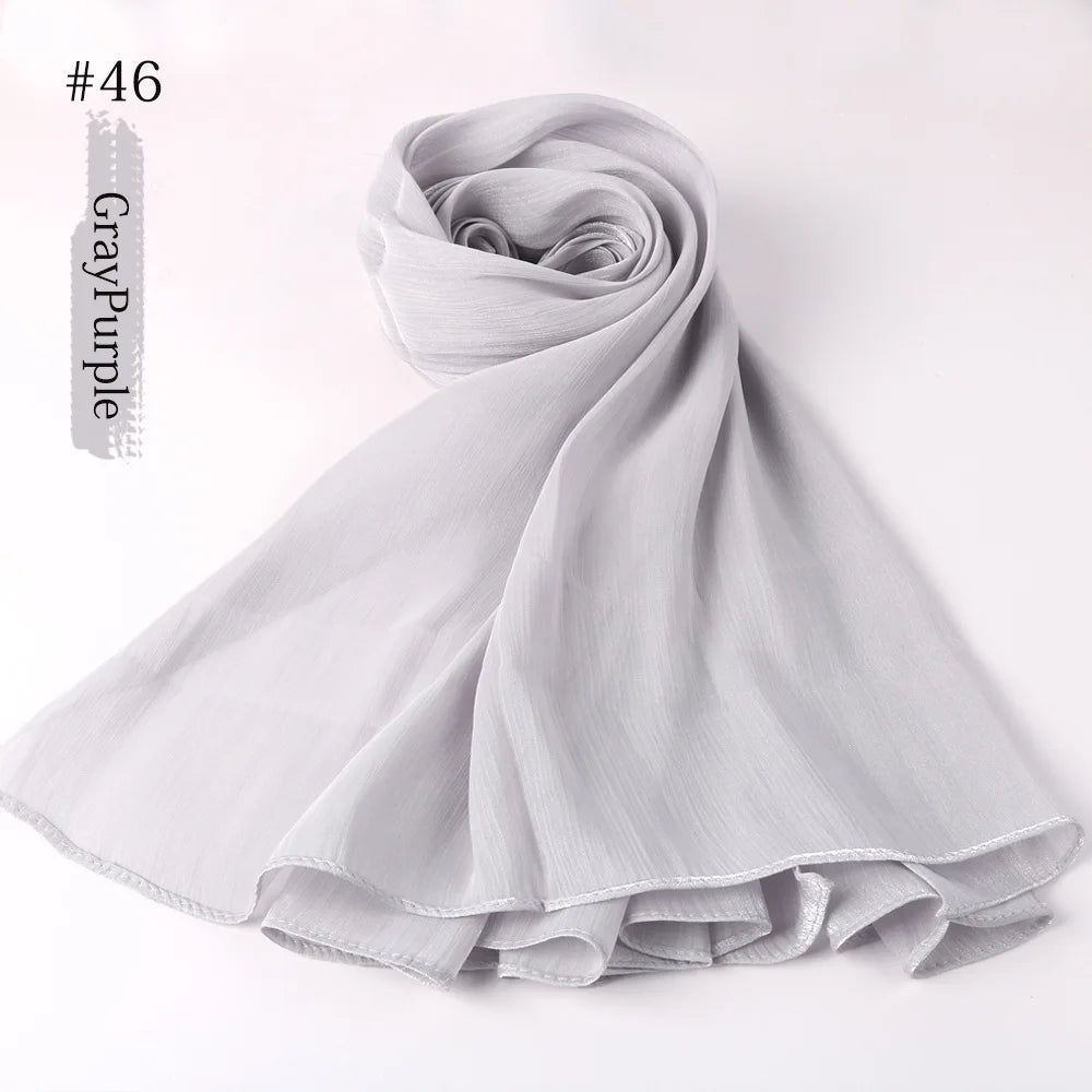 Women Hijab Chiffon Khimar Head Wrap Eid Islamic Hijabs Muslim Ramadan Scarves Prayer Ethnic Scarf Kerchief Breathable Shawl