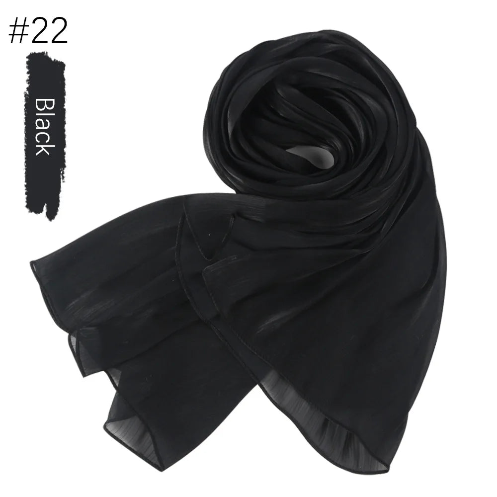 Women Hijab Chiffon Khimar Head Wrap Eid Islamic Hijabs Muslim Ramadan Scarves Prayer Ethnic Scarf Kerchief Breathable Shawl