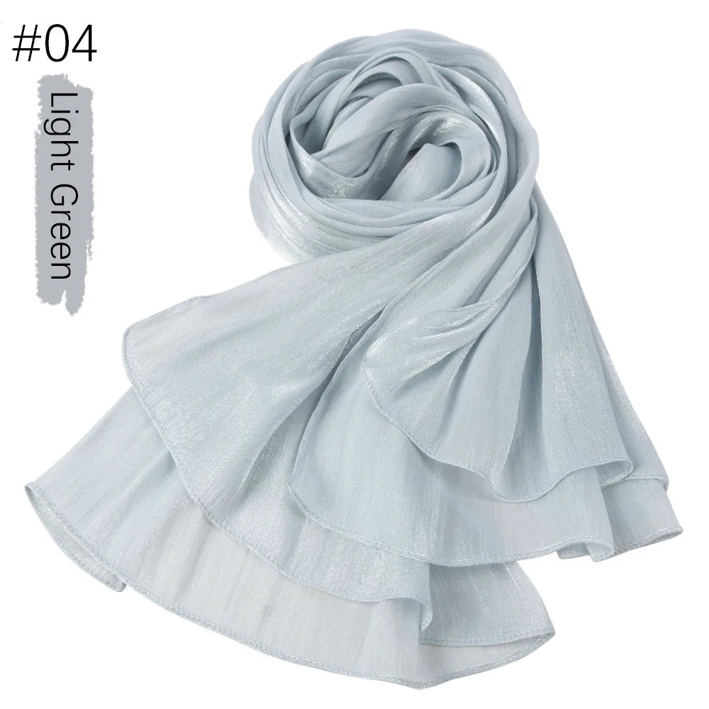 Women Hijab Chiffon Khimar Head Wrap Eid Islamic Hijabs Muslim Ramadan Scarves Prayer Ethnic Scarf Kerchief Breathable Shawl