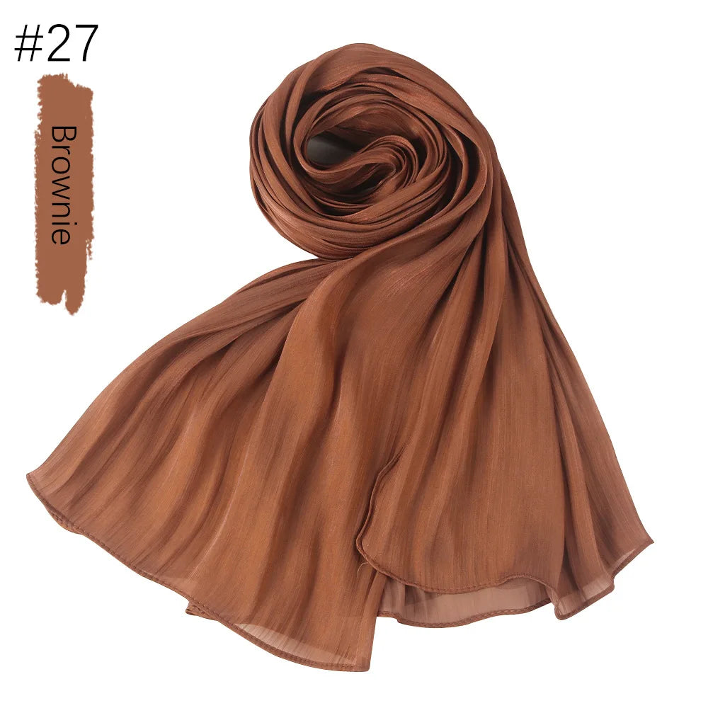 Women Hijab Chiffon Khimar Head Wrap Eid Islamic Hijabs Muslim Ramadan Scarves Prayer Ethnic Scarf Kerchief Breathable Shawl