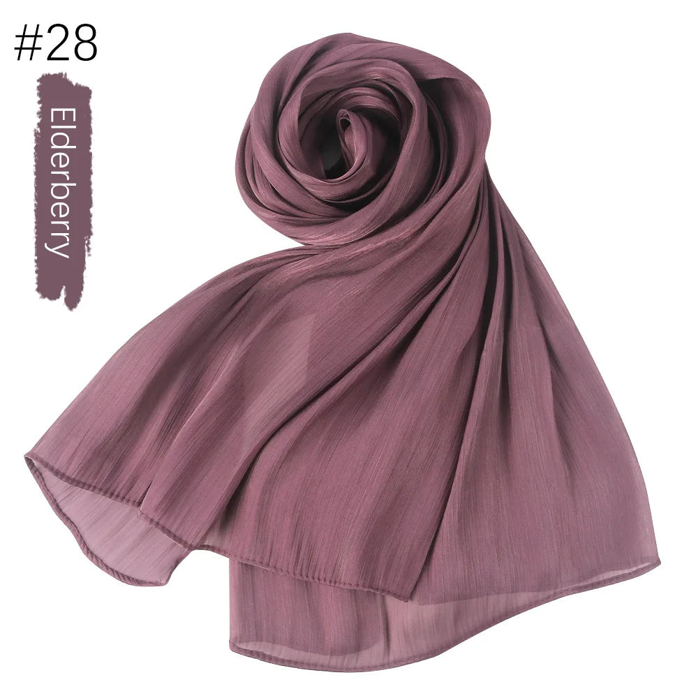 Women Hijab Chiffon Khimar Head Wrap Eid Islamic Hijabs Muslim Ramadan Scarves Prayer Ethnic Scarf Kerchief Breathable Shawl