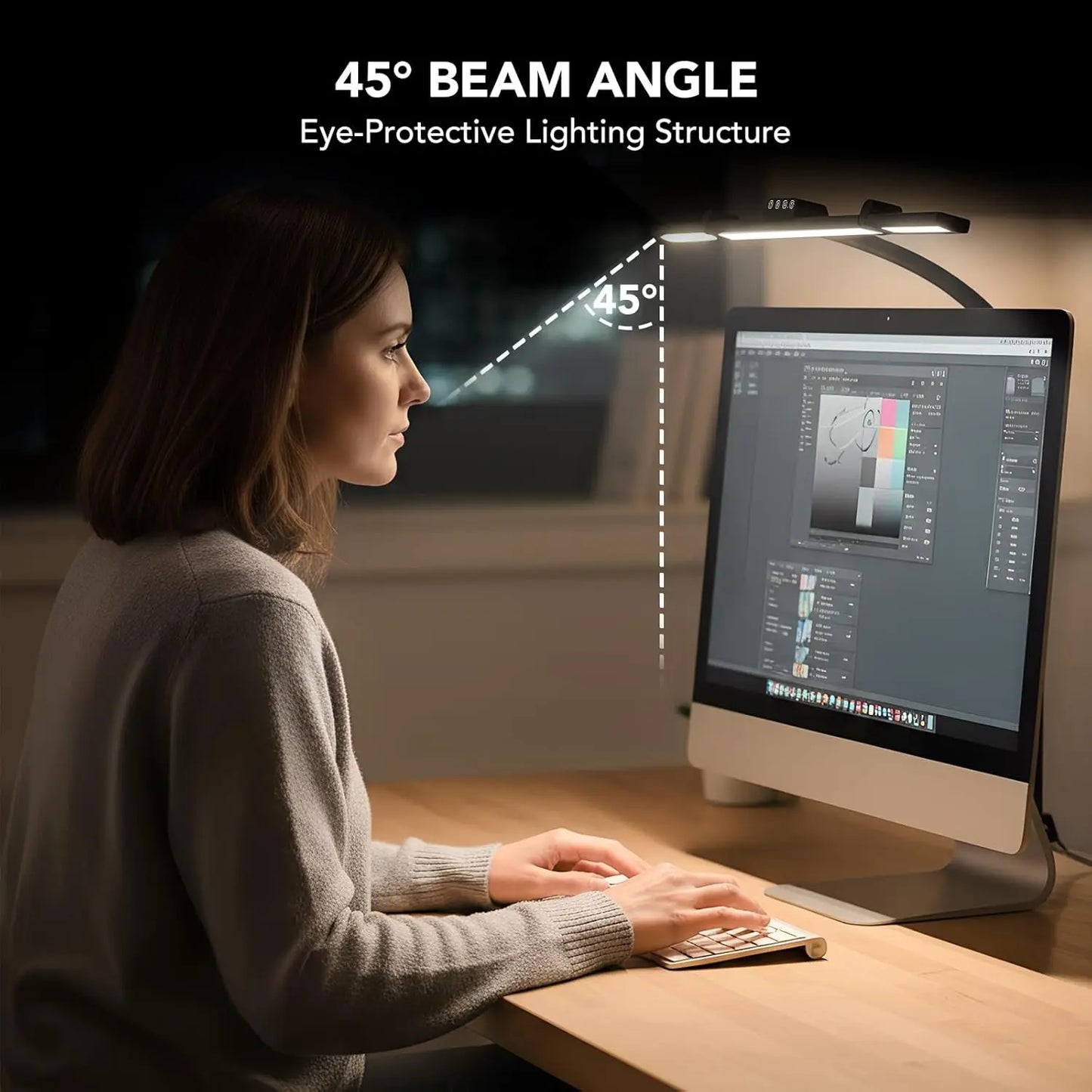 Adjustable LED Desk Lamp with Dimmable Light, 28.2" Gooseneck for Home Office Reading Study
