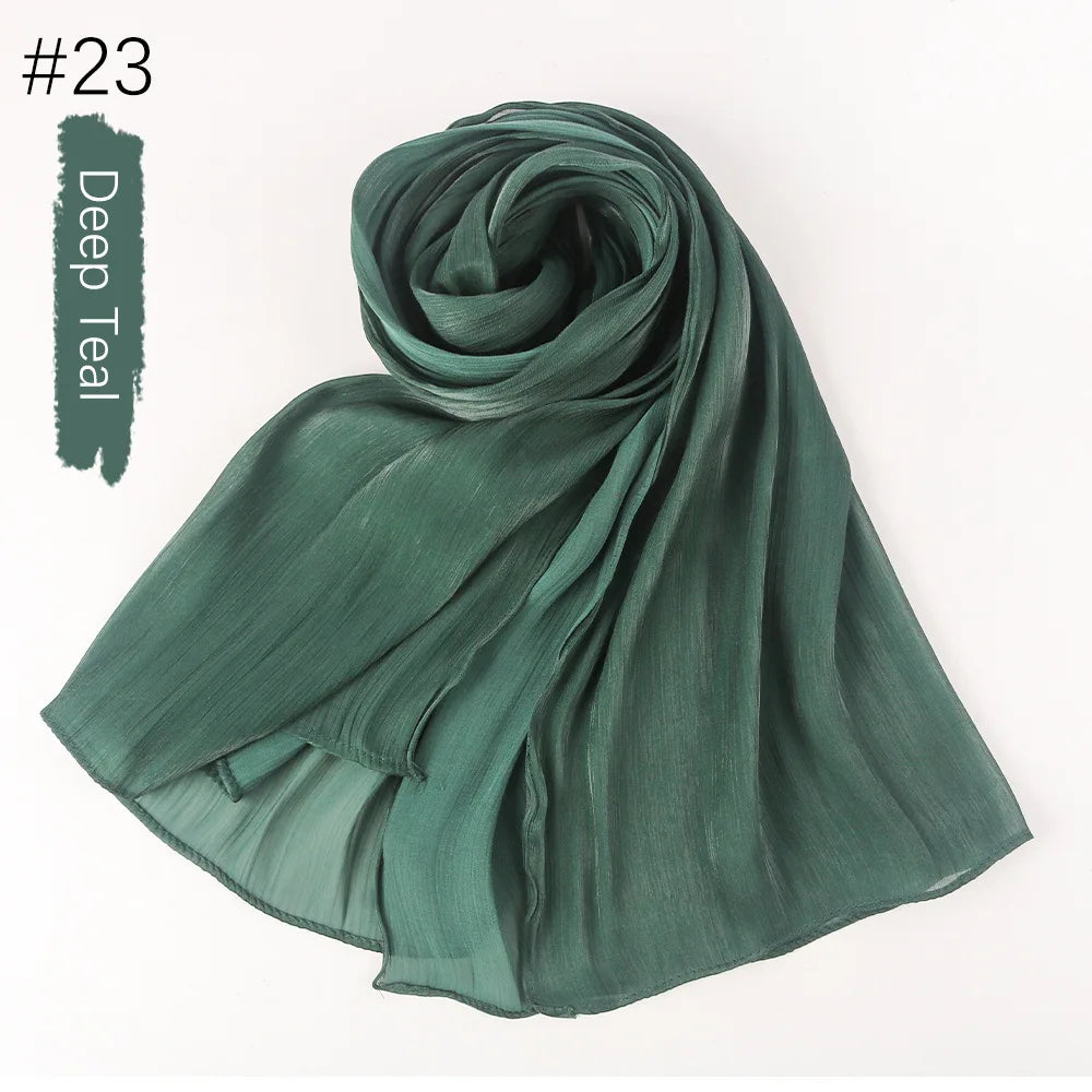 Women Hijab Chiffon Khimar Head Wrap Eid Islamic Hijabs Muslim Ramadan Scarves Prayer Ethnic Scarf Kerchief Breathable Shawl