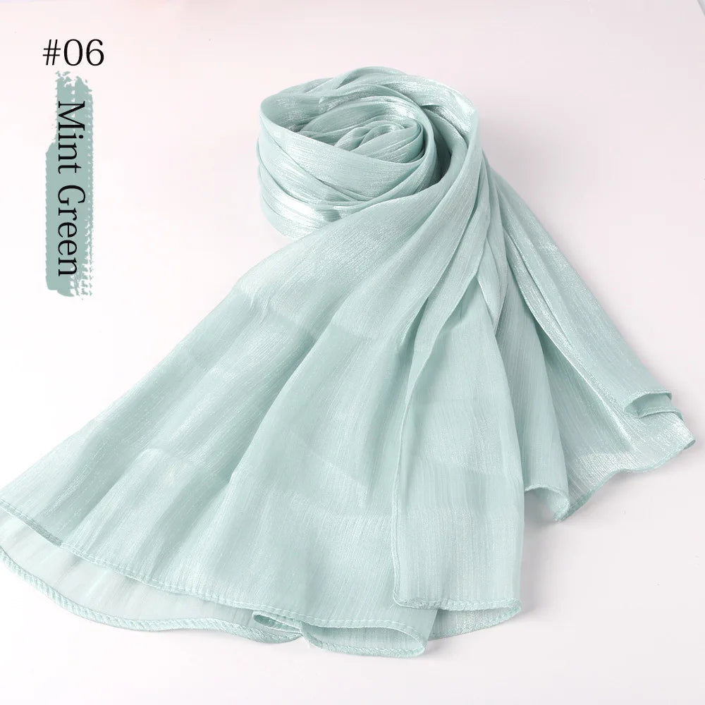 Women Hijab Chiffon Khimar Head Wrap Eid Islamic Hijabs Muslim Ramadan Scarves Prayer Ethnic Scarf Kerchief Breathable Shawl